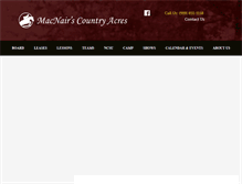 Tablet Screenshot of macnairscountryacres.com